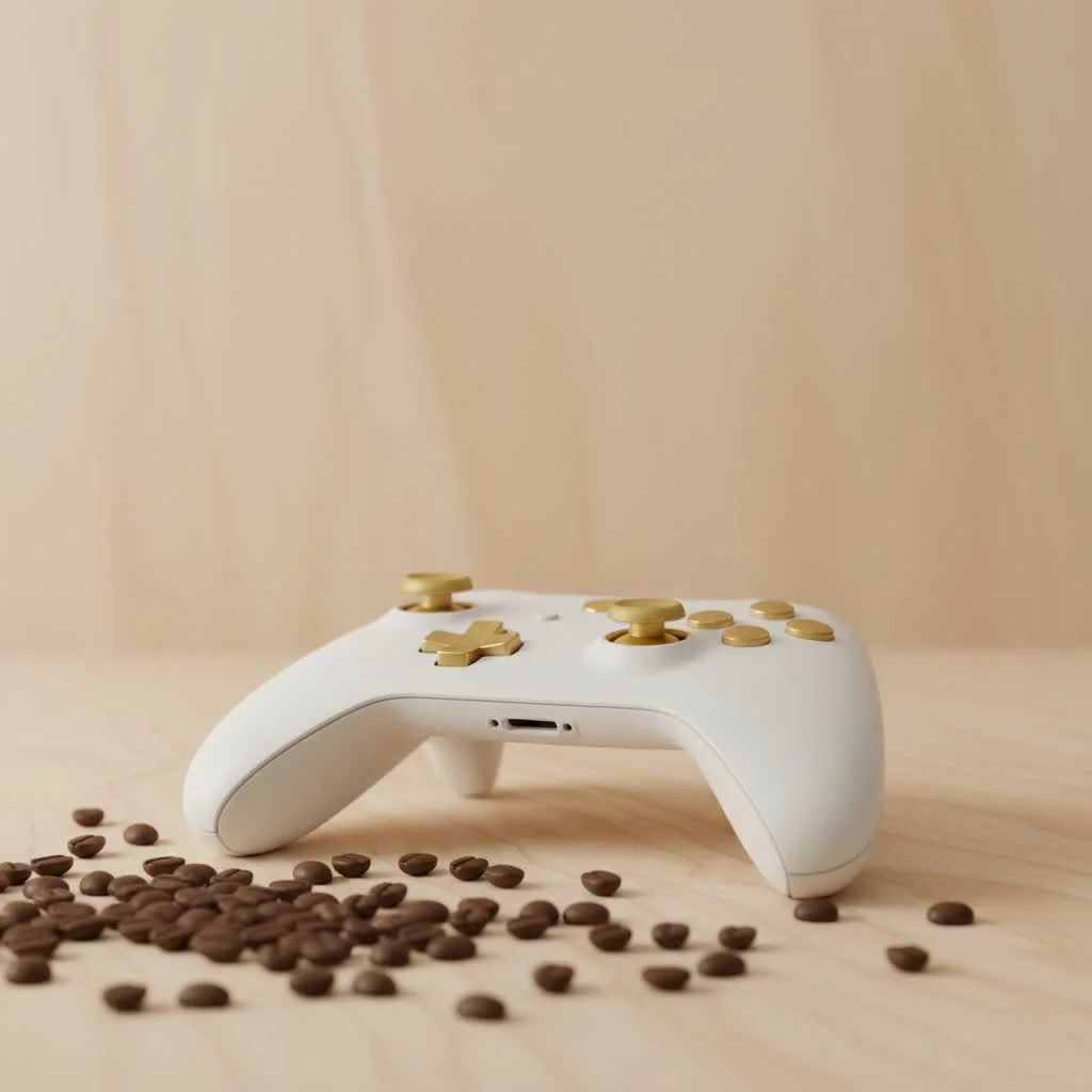 KontrolFreek performance thumbsticks and grips on a gaming controller