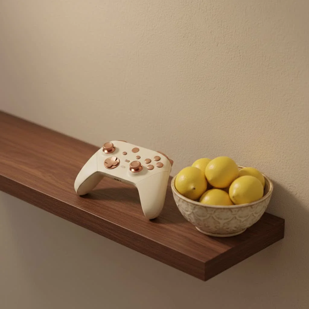 Custom gaming controller with intricate design