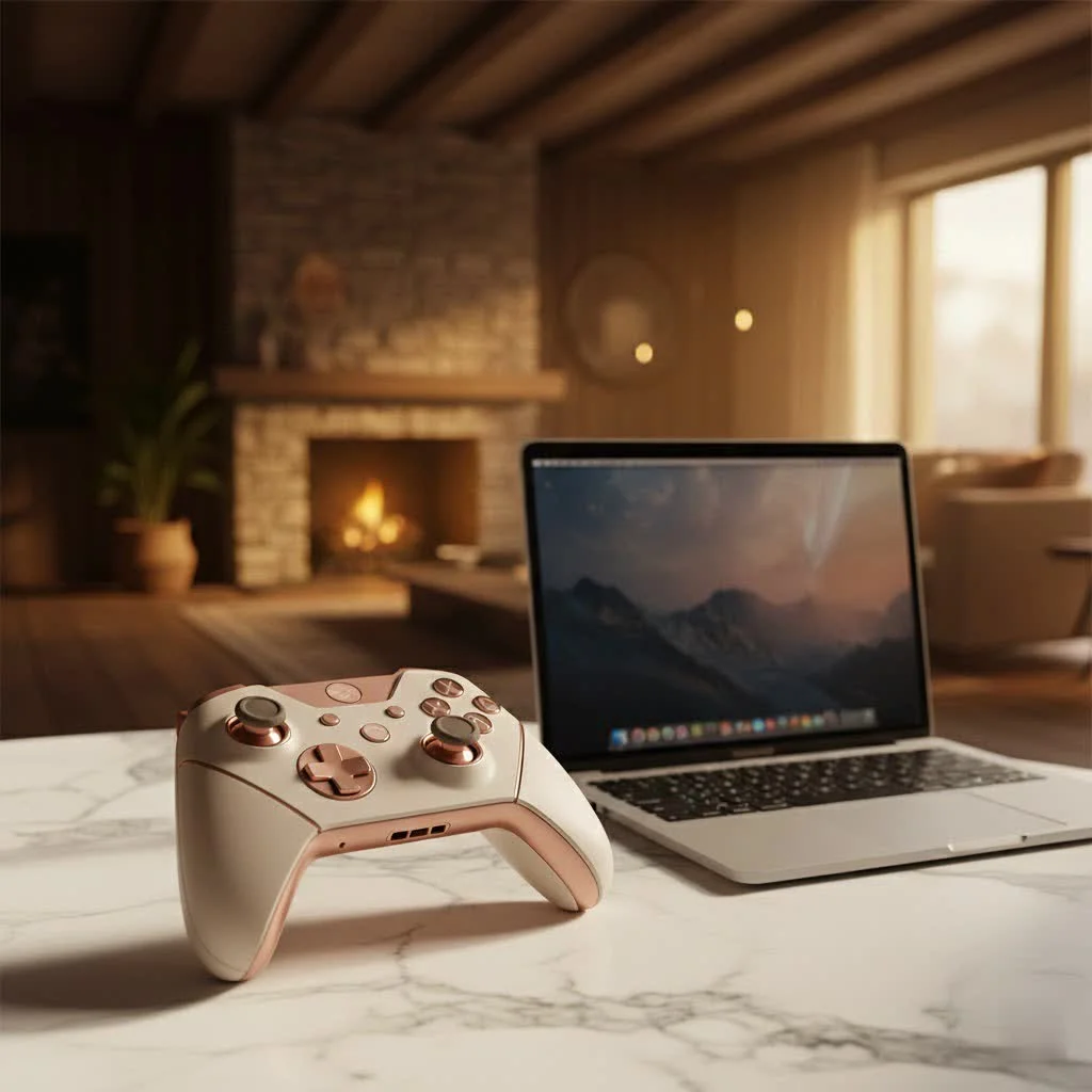 PlayStation 5 DualSense controller with haptic feedback