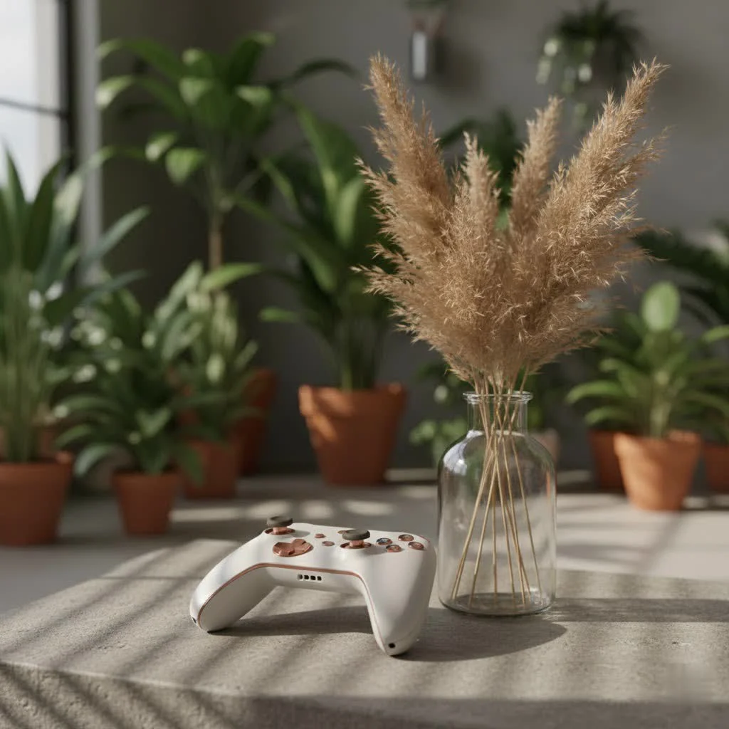 Gamer holding a PC controller