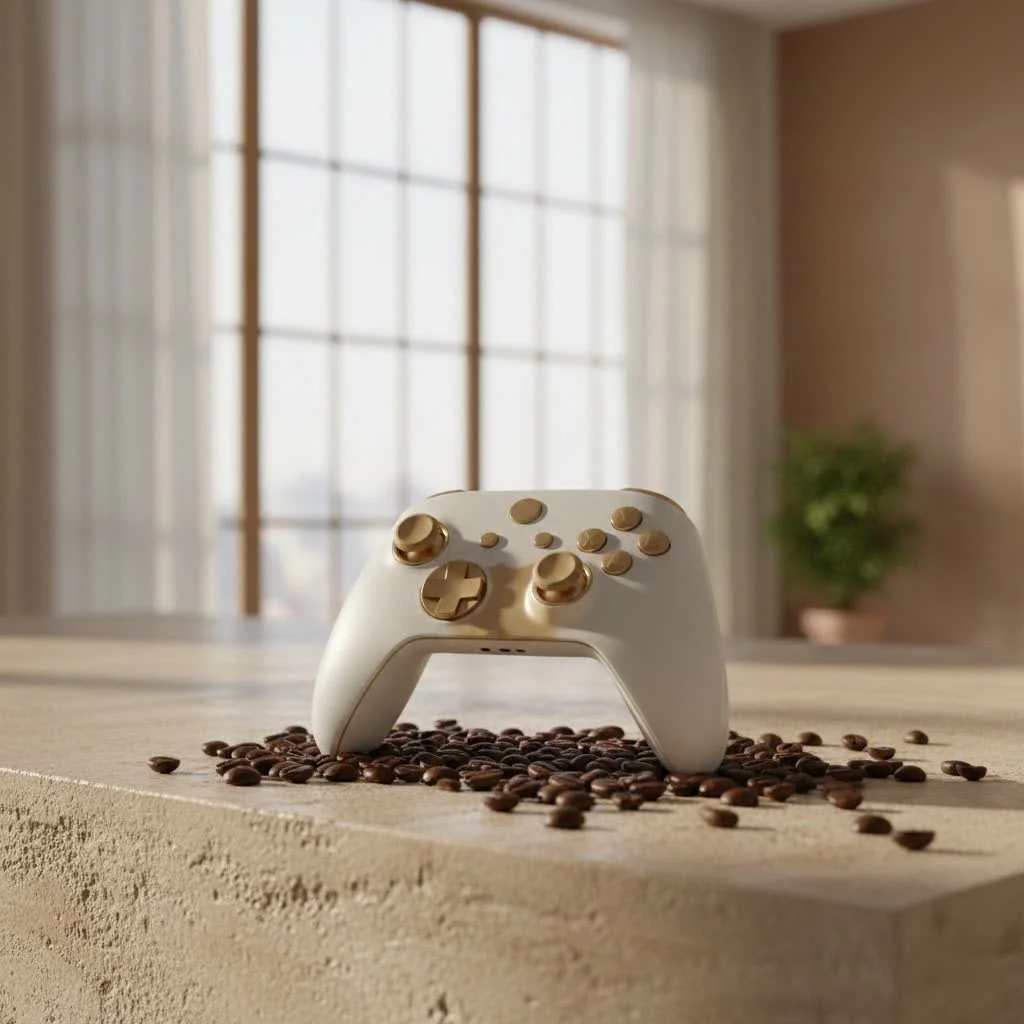 Xbox Series S controller with console