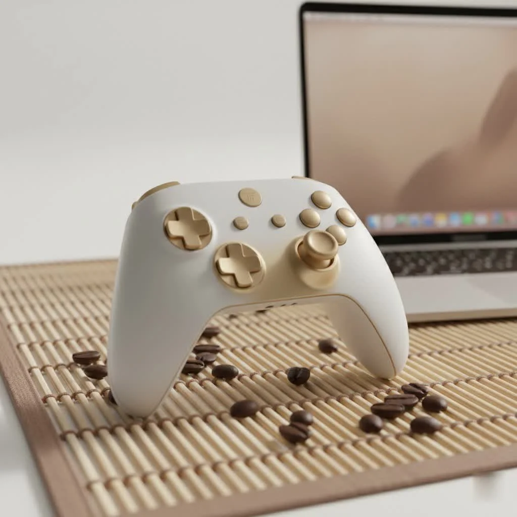 SCUF controller with customizable paddles and thumbsticks
