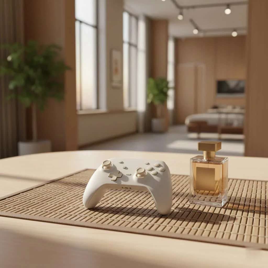 PS5 DualSense controller with console